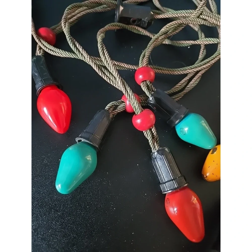Vintage Noma 2 Strands Christmas Lights Mazda Lamps‎